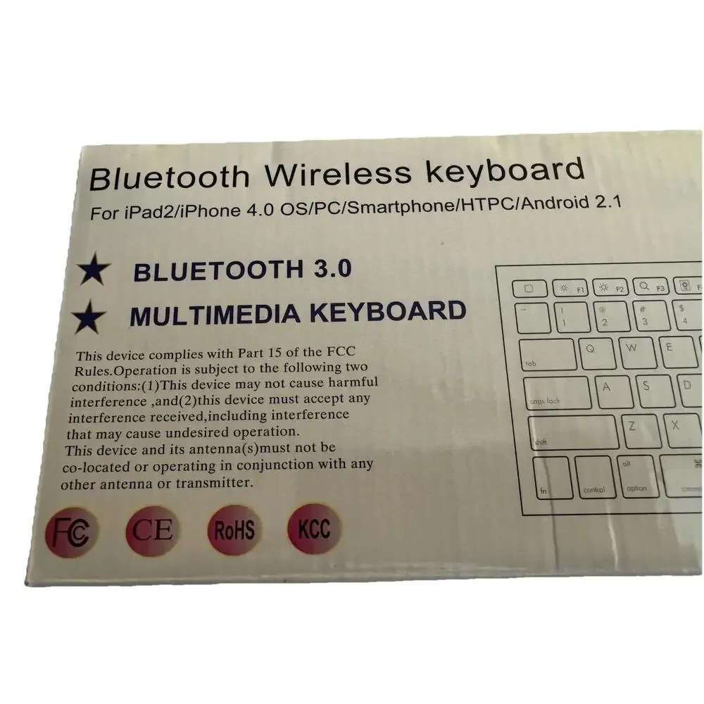 Bluetooth 3.0 Wireless Keyboard for iPad 2 IPhone 4.0 OS Smartphone PC Android
